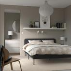 Bedframe (IKEA SLATTUM zwart), Huis en Inrichting, Slaapkamer | Bedden, Zwart, 200 cm, Stof, Nieuw