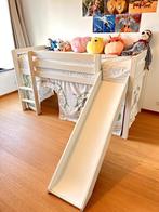 lit enfant mi-hauteur avec toboggan et tente (sans matelas), Ophalen, Zo goed als nieuw, Halfhoogslaper