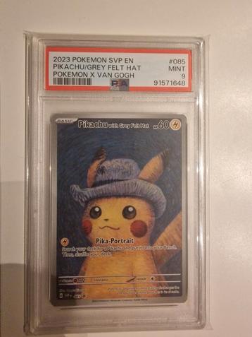 Pikachu Grey Felt Hat PSA 9 beschikbaar voor biedingen