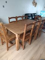 Eettafel met stoelen, Huis en Inrichting, Ophalen of Verzenden, Gebruikt