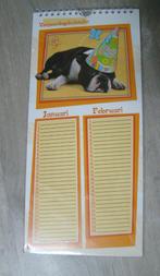 Verjaardagskalender hond puppy  - nieuw ( 33x15cm ), Enlèvement, Calendrier mensuel, Neuf