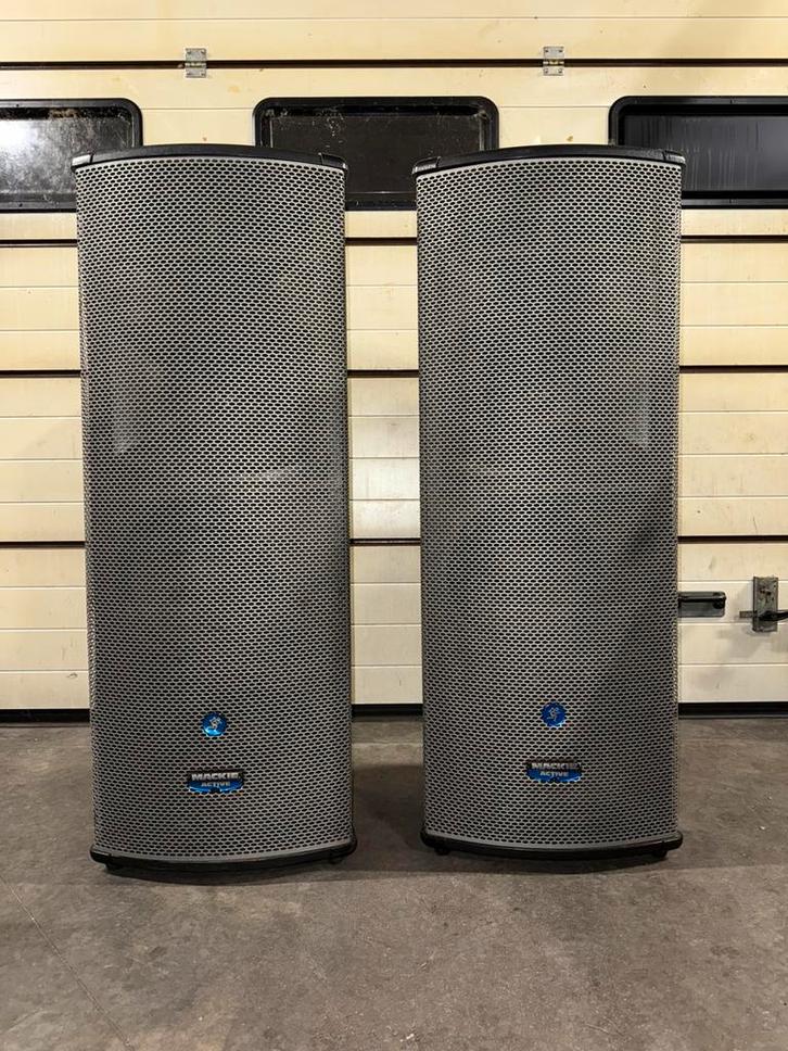 2x Mackie SA1232z – actieve 3-weg speakers, Audio, Tv en Foto, Luidsprekerboxen, Gebruikt, Front, Rear of Stereo speakers, 120 watt of meer