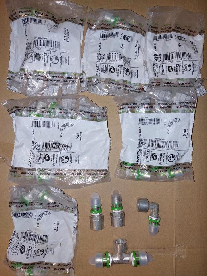 Comap multiskin skinpress fittingen /persverbindingen, Doe-het-zelf en Bouw, Sanitair, Zo goed als nieuw, Ophalen of Verzenden