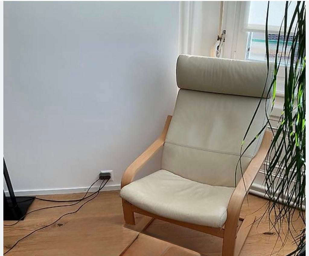 Relax IKEA POANG LEER, Ophalen, Zo goed als nieuw, Leer