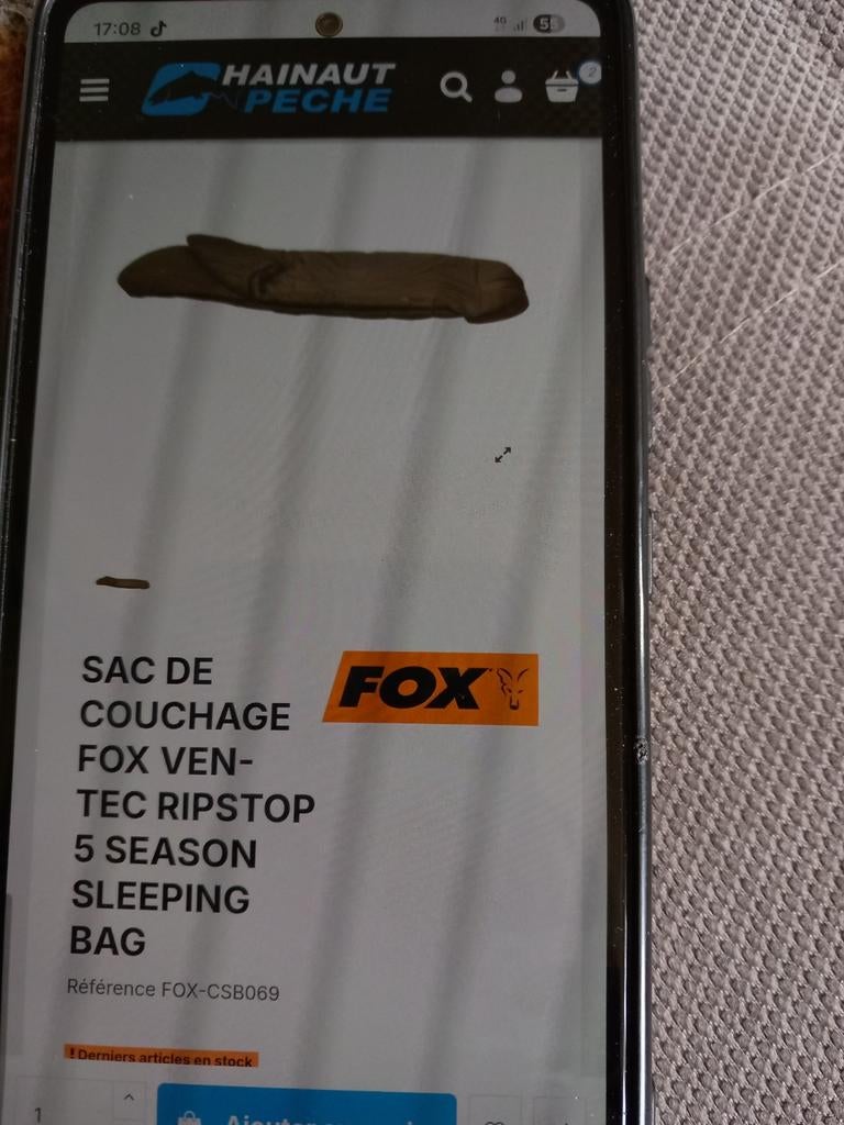 Fox slaapzak, Watersport en Boten, Ophalen