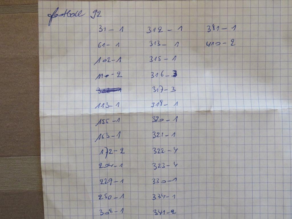 PANINI - AUTOCOLLANTS DE FOOTBALL 92, Enlèvement ou Envoi, Utilisé, Plusieurs autocollants