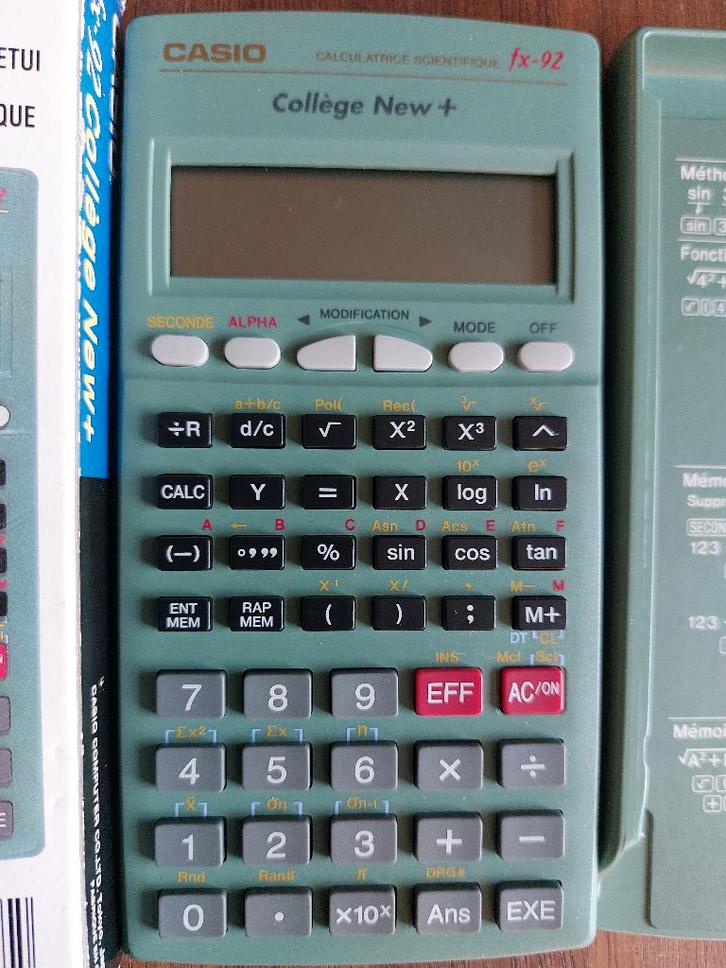 Rekenmachine Casio fx-92       µ1j, Divers, Calculatrices, Enlèvement