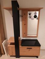 Moderne kapstok met spiegel en zitbank., Enlèvement, Bois