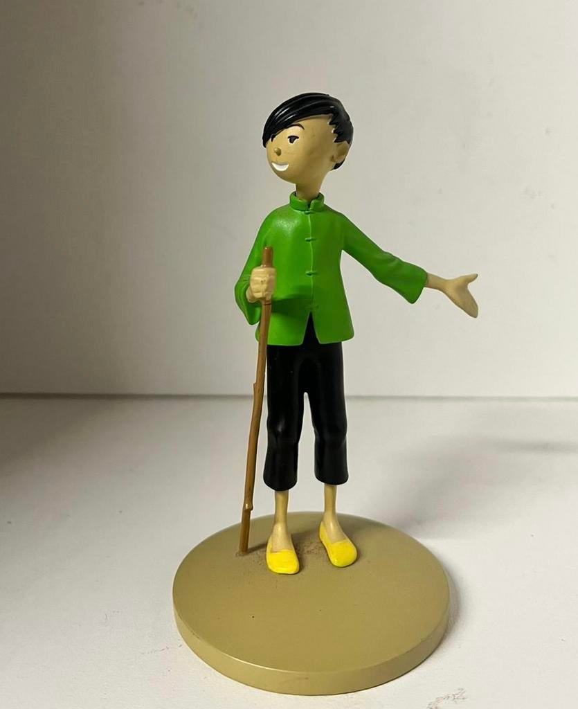 Moulinsart Tintin - Tchang, Collections, Enlèvement ou Envoi, Tintin, Comme neuf, Statue ou Figurine