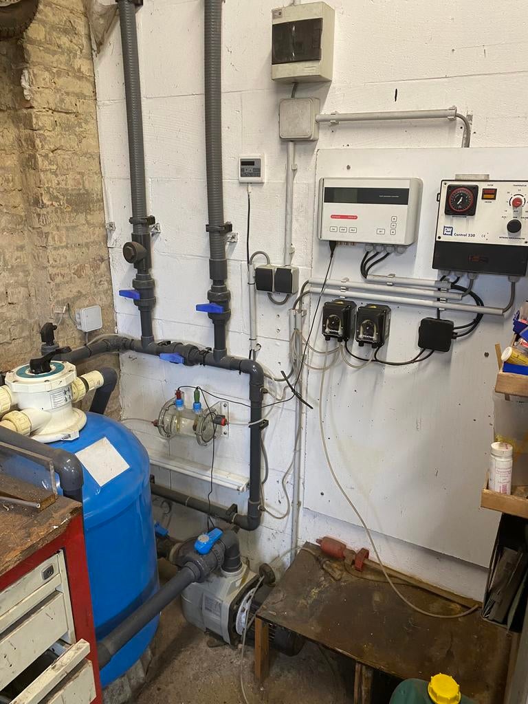 Zwembad installatie, Ophalen