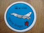 Vintage Sticker 10 w Tac Kleine Brogel, Ophalen of Verzenden, Luchtmacht, Overige typen