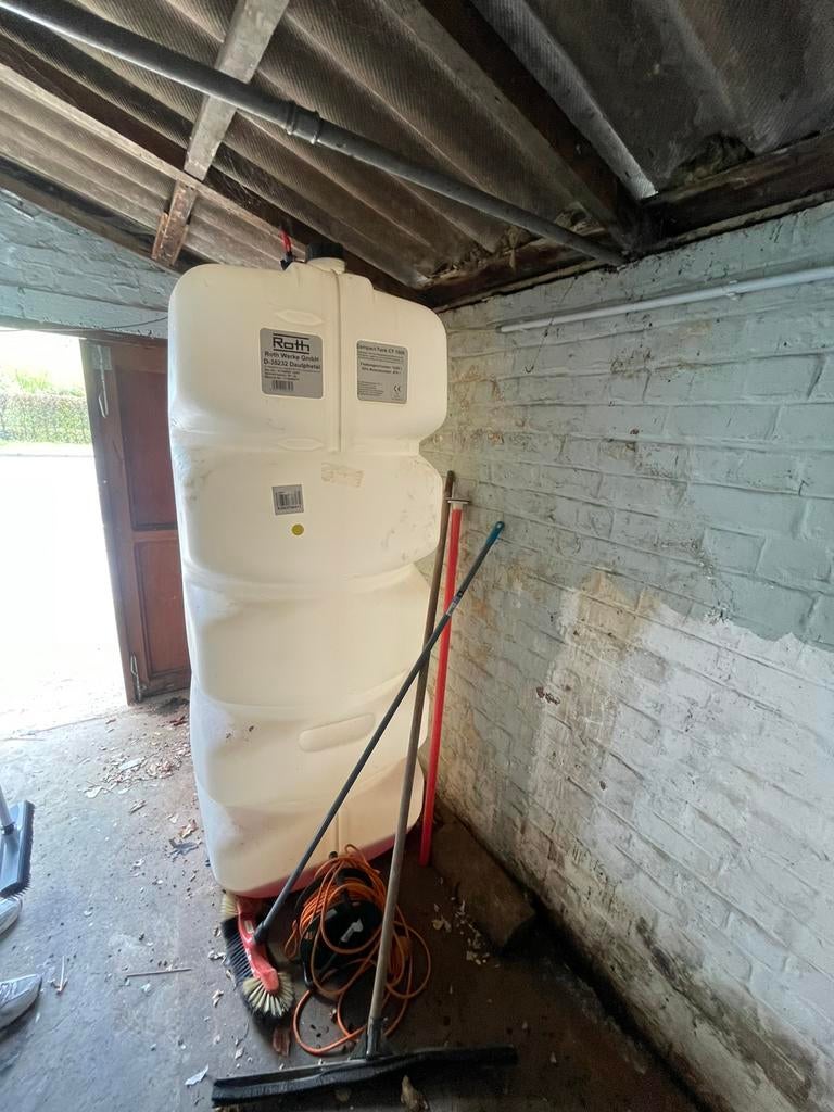 Citerne mazout 1000 litres, Ophalen