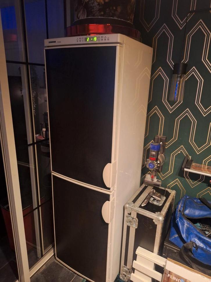 Koelkast 2 deurs 4 lades zwart wit merk: Liebherr, Elektronische apparatuur, Koelkasten en IJskasten, Ophalen