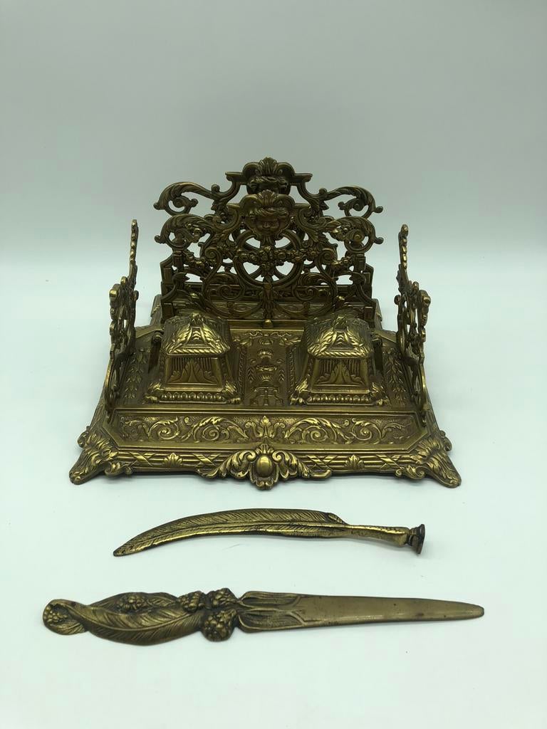 Encrier ancien, Antiquités & Art, Antiquités | Bureau & Affaires, Enlèvement ou Envoi