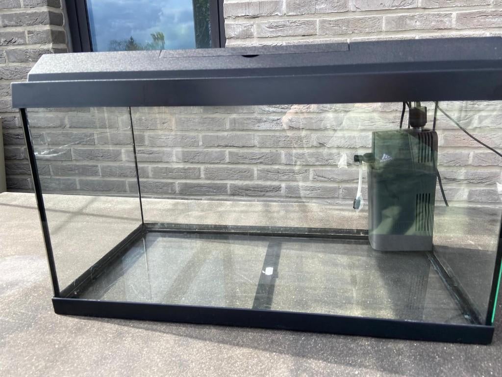 Aquarium te Koop, Dieren en Toebehoren, Ophalen, Gebruikt, Inclusief deksel, Leeg aquarium