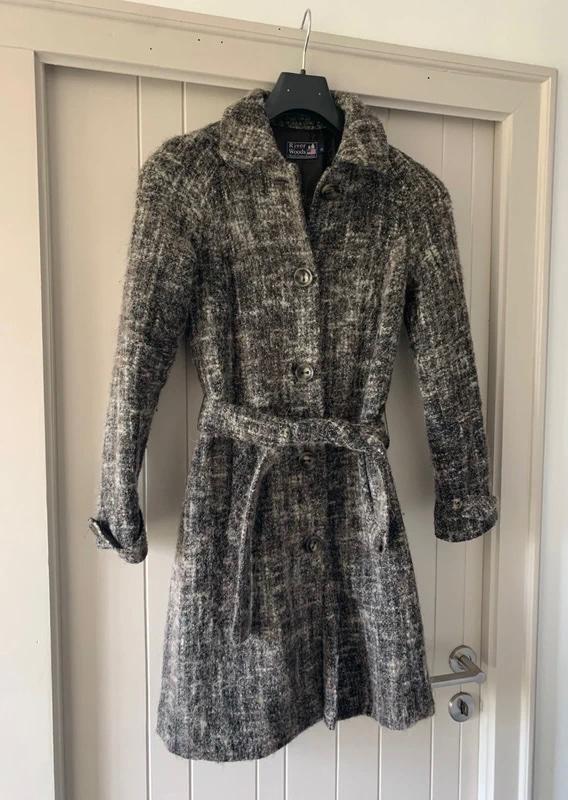 River Woods halflange wollen mantel alpaca bruin riem, Bruin, River Woods, Nieuw, Ophalen of Verzenden