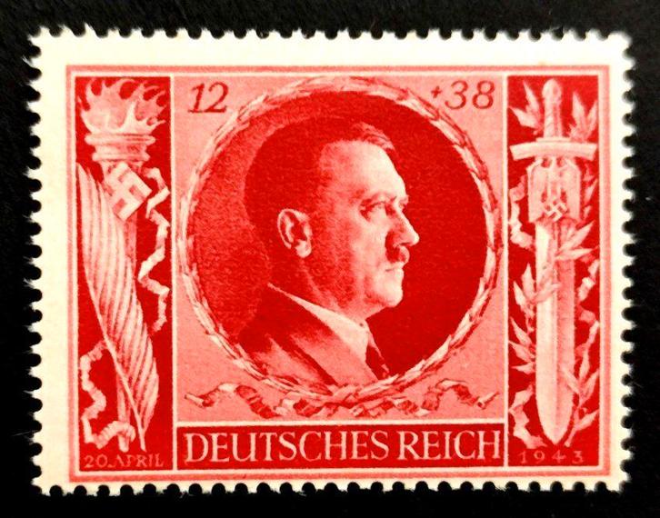 Deutsches Reich: Verjaardagszegel A.Hitler 1943 POSTFRIS, Timbres & Monnaies, Timbres | Europe | Allemagne, Non oblitéré, Autres périodes