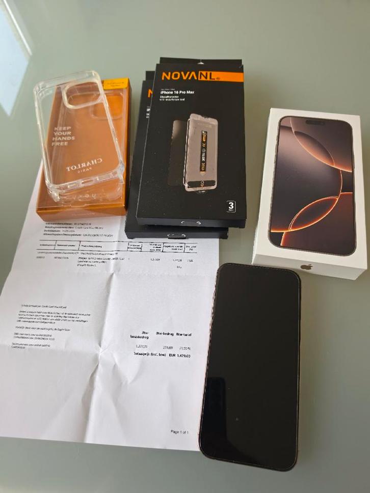 Apple iPhone 16 Pro Max, Telecommunicatie, Mobiele telefoons | Apple iPhone, 256 GB, iPhone 16 Pro Max, Ophalen