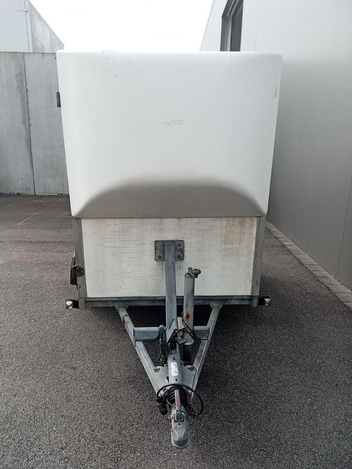 Zware gesloten aanhangwagen Hapert Winch voorbereiding, Auto diversen, Aanhangers en Bagagewagens, Gebruikt, Ophalen