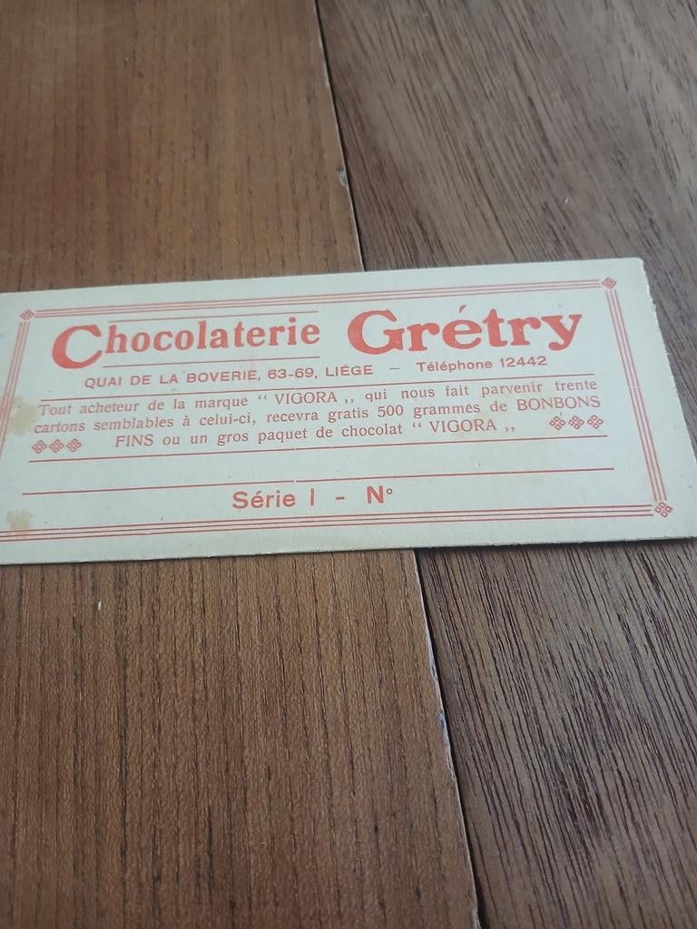 Chocolaterie gretry, Collections, Marques & Objets publicitaires, Enlèvement ou Envoi