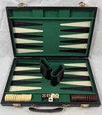 Backgammon Koffer Kunstleder bordspel spel Compleet, Hobby en Vrije tijd, Een of twee spelers, Verzenden, Zo goed als nieuw, Overig