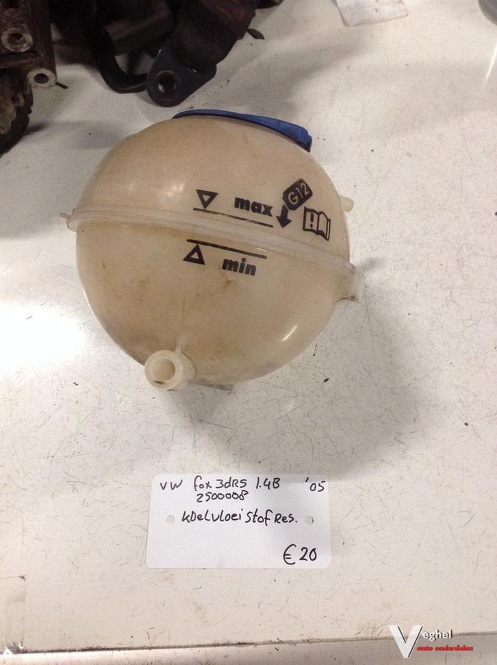 Vw Fox 1.4B 3drs 2006 Wagennr 2500008 Koelvloeistofreservoir, Auto-onderdelen, Motor en Toebehoren, Gebruikt, Ophalen of Verzenden