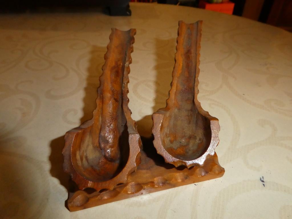 antieke pijpenstaander in hout 2., Enlèvement, Comme neuf, Autres types