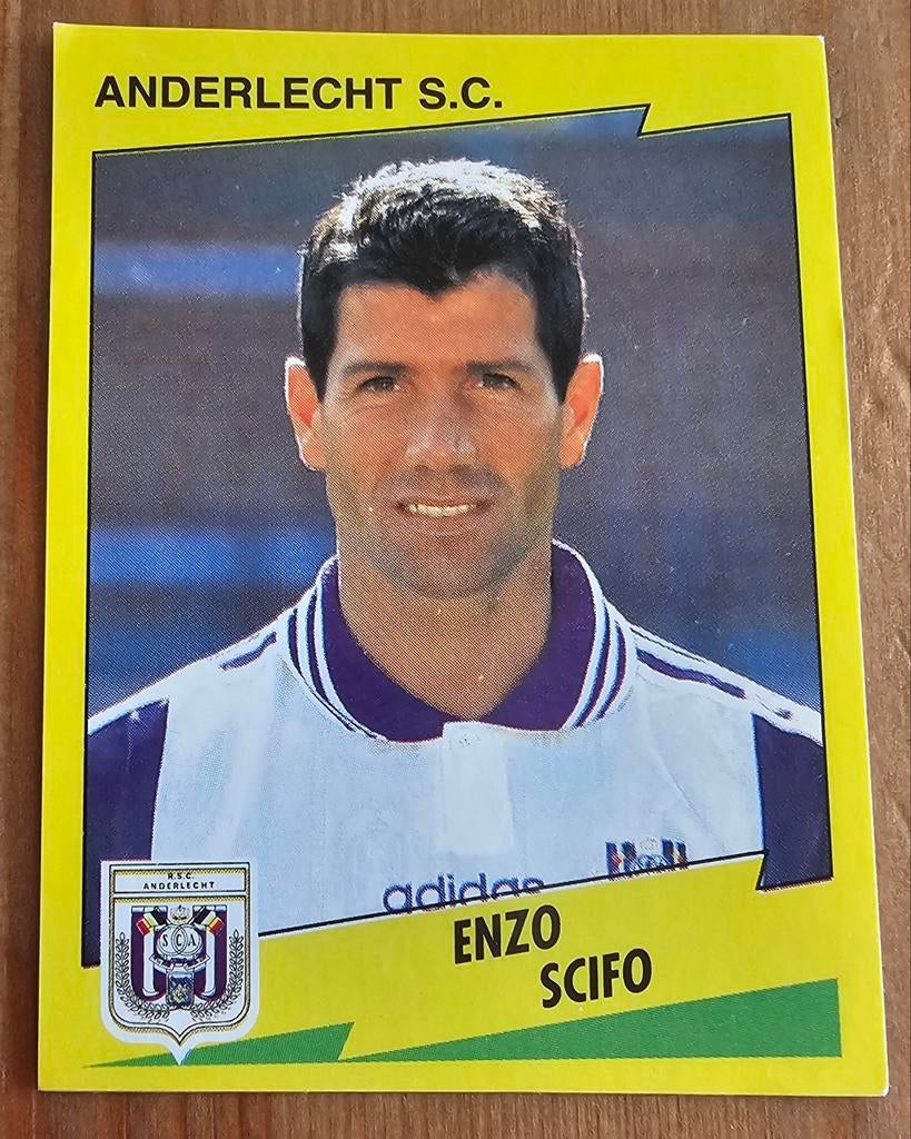Panini Football 98 #39 Enzo Scifo SC Anderlecht Voetbal, Ophalen of Verzenden, Zo goed als nieuw, Sticker