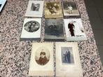 Lot van 8 oude foto’s op karton 17/11 cm, Gebruikt, Foto, Ophalen of Verzenden, Voor 1940