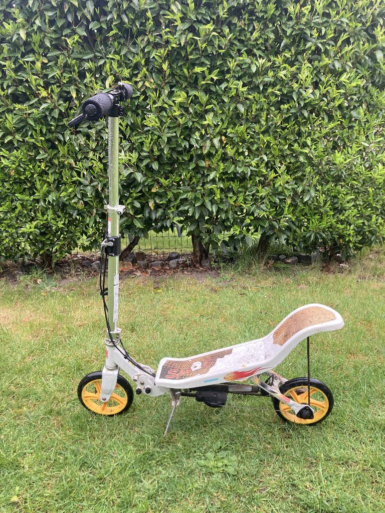 Space Scooter X580 - Wit, Vélos & Vélomoteurs, Trottinettes, Enlèvement, Utilisé, Autres types, SPACE SCOOTER Rockboard