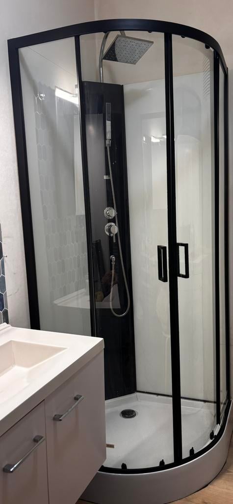GERESERVEERD Douchecabine, Huis en Inrichting, Badkamer | Complete badkamers, Ophalen, Zo goed als nieuw, Met douche