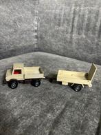Matchbox K-30 unimog + K-32 farm trailer vintage, Hobby en Vrije tijd, Modelauto's | 1:87, Ophalen of Verzenden, Zo goed als nieuw