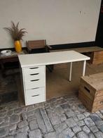 Wit bureautje, Huis en Inrichting, Bureaus, Ophalen, Gebruikt
