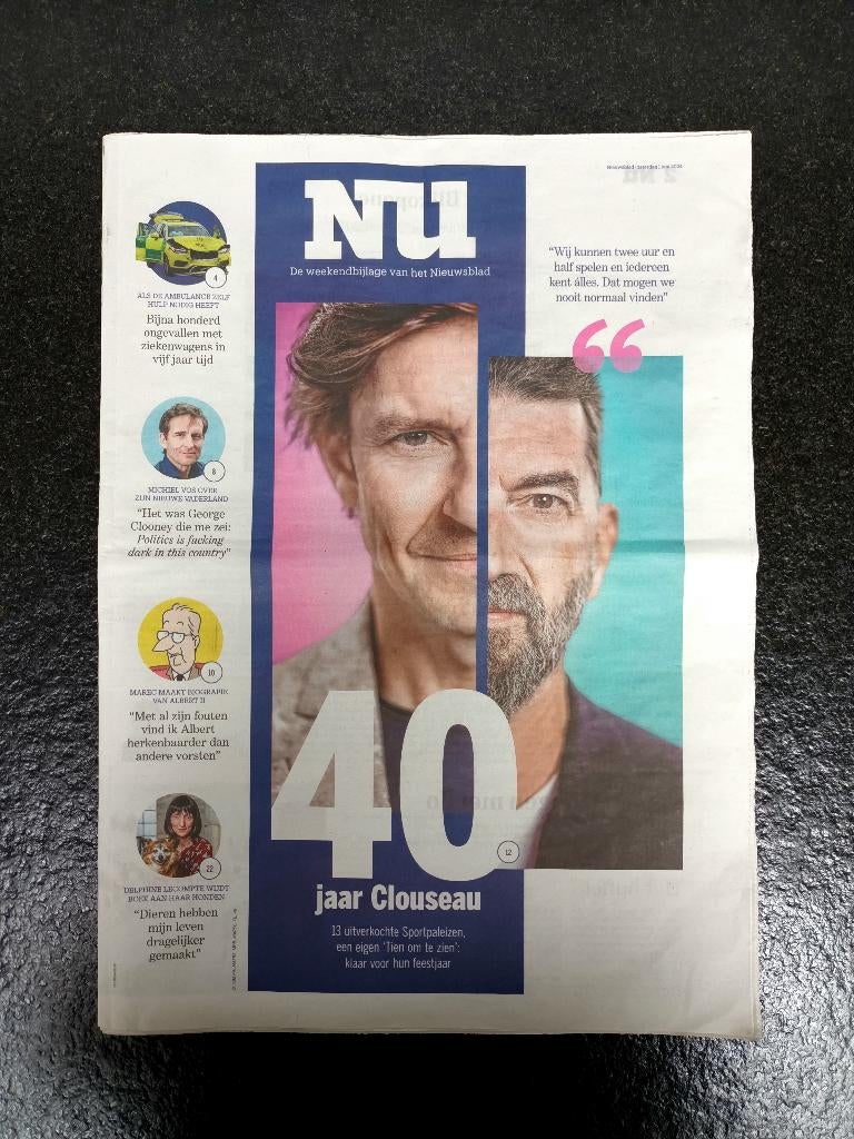 Clouseau - 40 jaar, Boeken, Tijdschriften en Kranten, Verzenden, Zo goed als nieuw, Krant