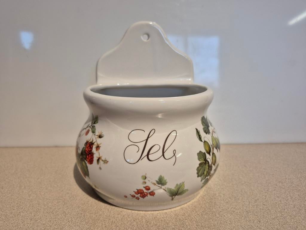 Porcelaine Revol France vintage zoutvat, bloempot, opbergpot, Moins de 50 cm, Enlèvement ou Envoi, Poterie ou Porcelaine, Comme neuf