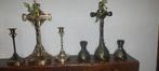 koperen kruisbeelden met kandelaar, Antiek en Kunst, Ophalen
