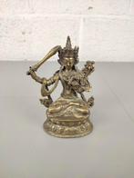 Antiek bronzen Manjushri boedda beeldje, Enlèvement ou Envoi, ., ., .