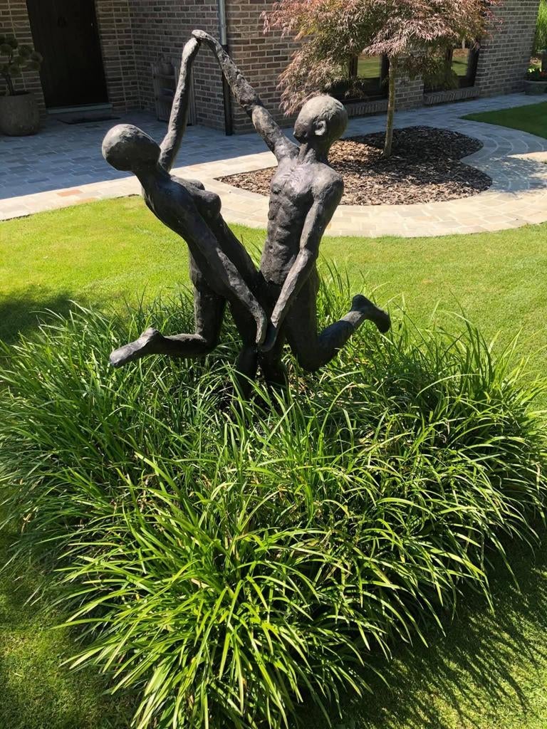 Uniek bronzen Tuinbeeld., Enlèvement, Utilisé, Jardin