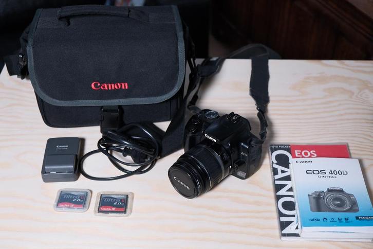 Canon EOS 400D + 18-55mm kitlens | Getest, werkend, Audio, Tv en Foto, Fotocamera's Digitaal, Gebruikt, Spiegelreflex, Canon, 4 t/m 7 keer