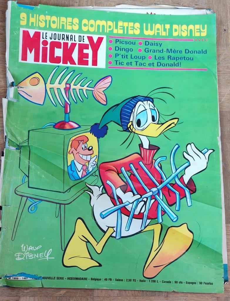 Journal de Mickey (1959 ?), Livres, BD, Enlèvement