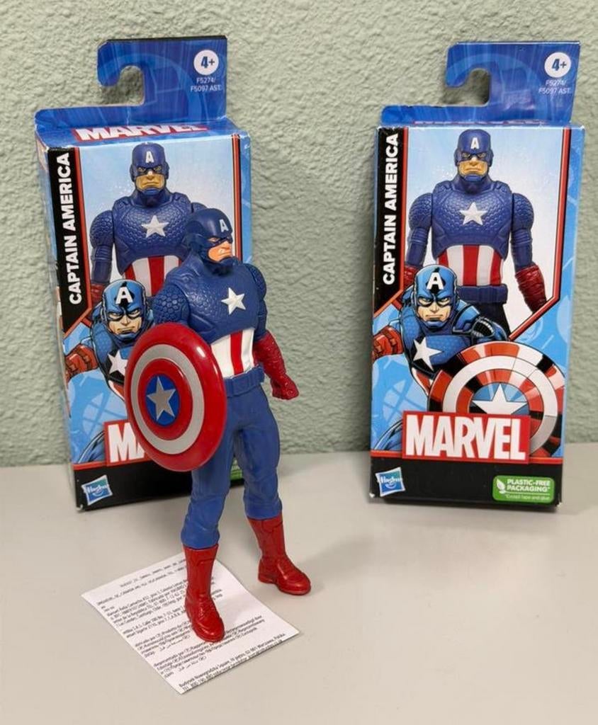 Figurine Hasbro Marvel Captain America, poupée Marvel 15 cm, Enlèvement ou Envoi, Neuf, Figurine ou Poupée