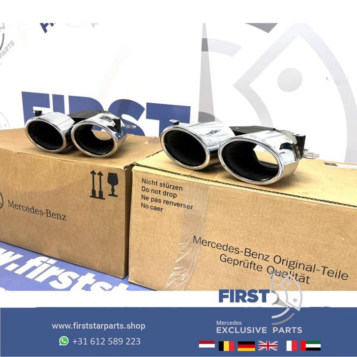 W177 V177 W118 A45 S CLA45 S AMG UITLAAT SIERSTUKKEN SET ori, Auto-onderdelen, Uitlaatsystemen, Mercedes-Benz, Gebruikt, Ophalen of Verzenden