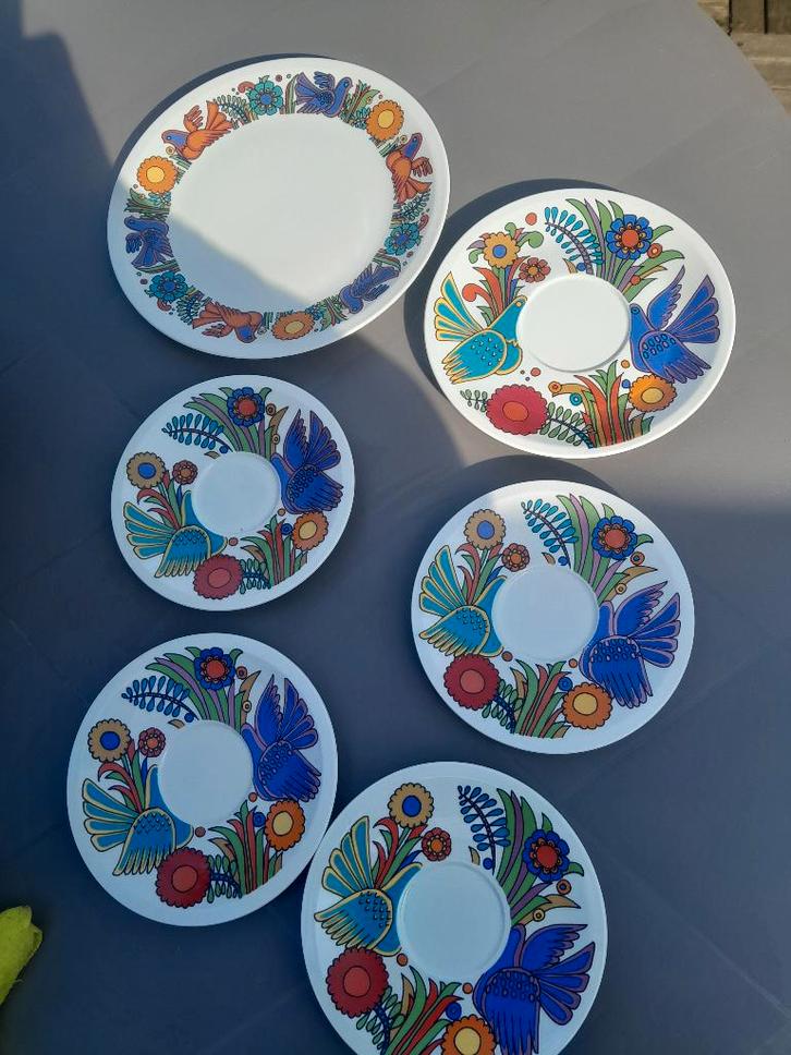 Villeroy & Boch Acapulco TBE Set van 6 stuks, Antiek en Kunst, Curiosa en Brocante, Ophalen of Verzenden