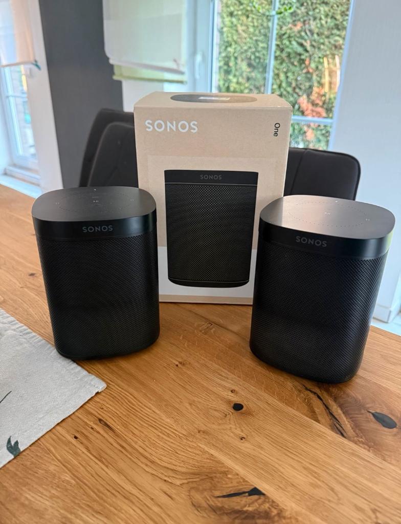Sonos One Gen 2 - Zo goed als nieuw 2 stuks, Audio, Tv en Foto, Luidsprekerboxen, Ophalen of Verzenden, Zo goed als nieuw, Sonos