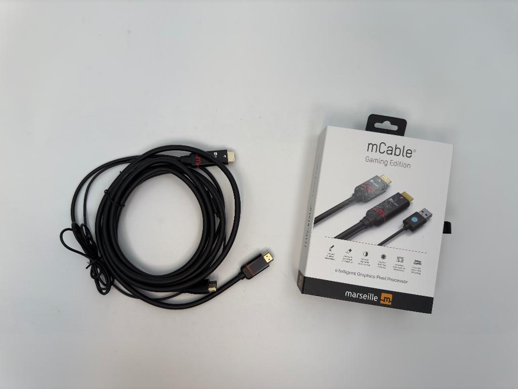mCable gaming edition, HDMI kabel met grafische processor, Ophalen of Verzenden, Zo goed als nieuw, 2 tot 5 meter, HDMI-kabel