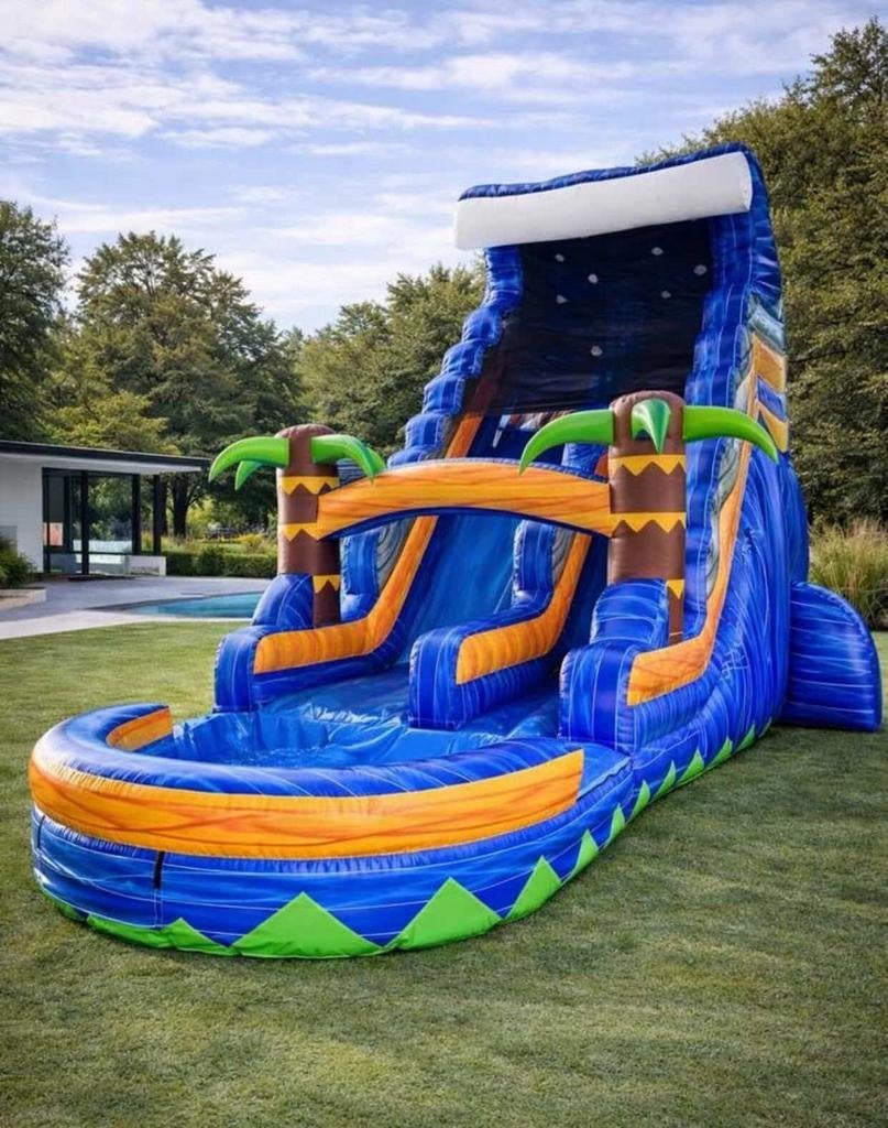 Springkasteel Multiplay Glijbaan Stormbaan te koop, Ophalen