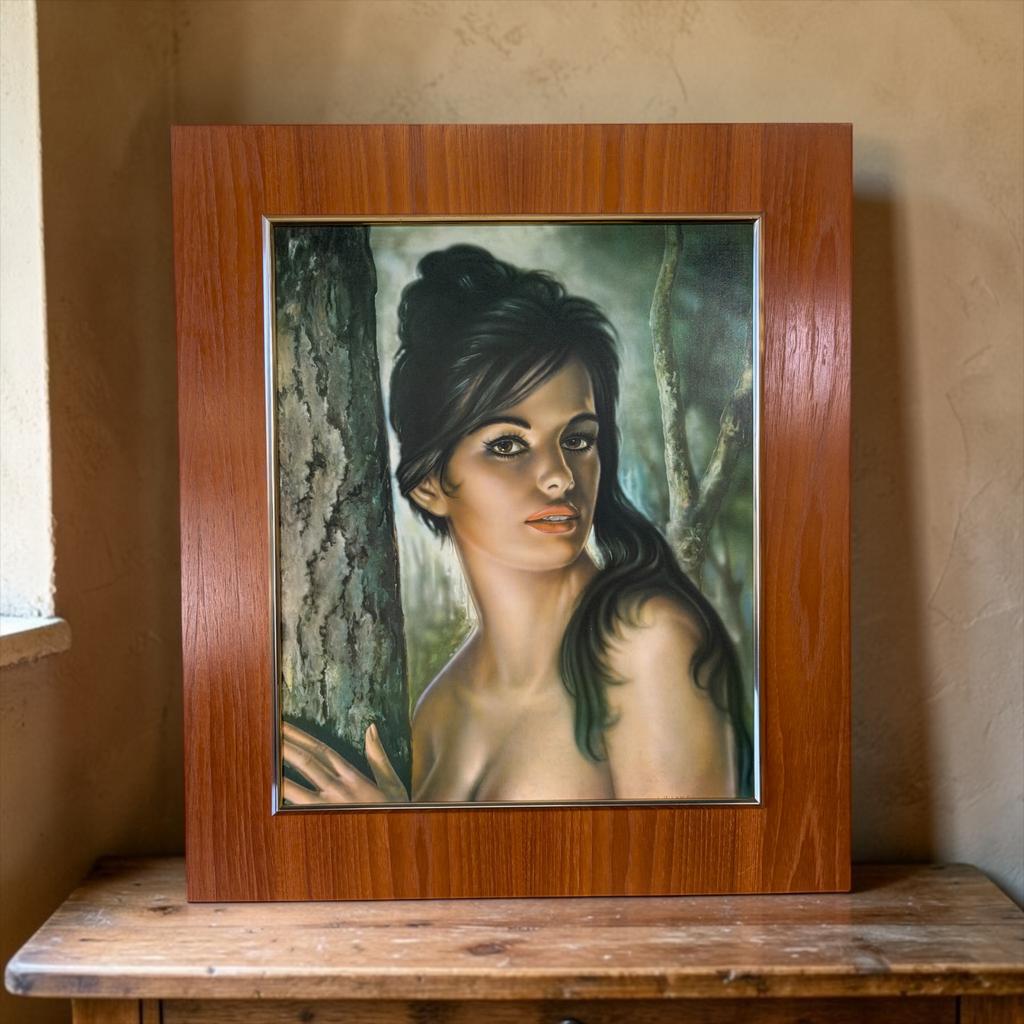 vintage schilderij zigeunerin / wanddecoratie TINA, Ophalen