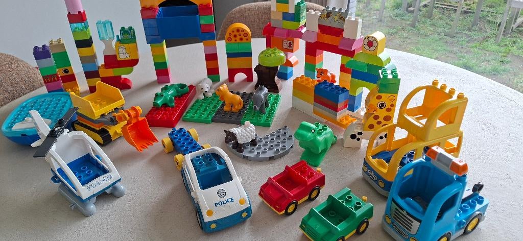 Duplo blokken 150 stuks. Voertuigen, dieren, blokken, Kinderen en Baby's, Ophalen of Verzenden, Zo goed als nieuw, Duplo, Overige thema's