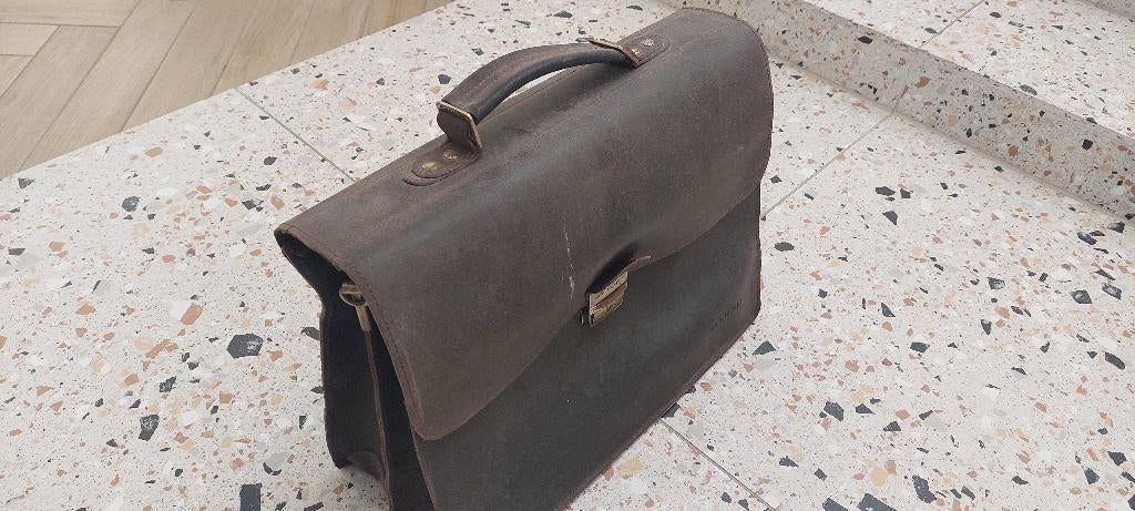 Aktetas, Ophalen, Gebruikt, Bruin, Aktetas of Boekentas