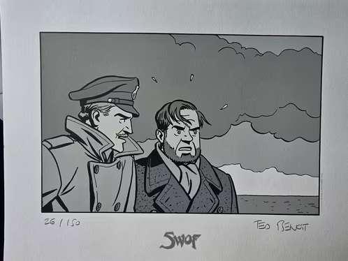 Zeefdruk van Blake en Mortimer, Ted Benoît, Swof, Boeken, Ted Benoît, Eén stripboek, Nieuw, Ophalen of Verzenden